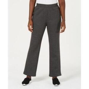 Karen Scott Fleece Pants Heather Indigo XS